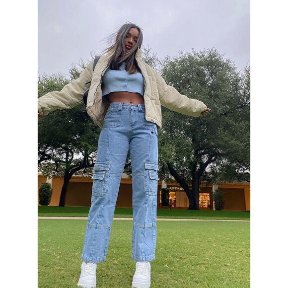 Lioness High Rise Cargo Jeans - Picture 5 of 11